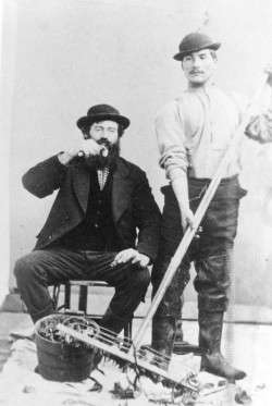 Abe Wing and Captain James R. Johnson