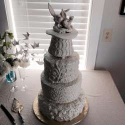 Scott & Mary's Wedding Cake by Jill Trenholm