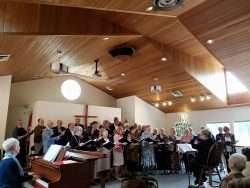 Bayside Singers Last Week at the Lutherab Church, Ocean Park - photo from Kim Patten's FB Site