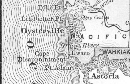 1891 b&w map of WA
