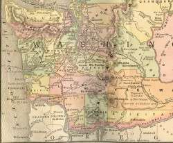 1891 Map of Washington