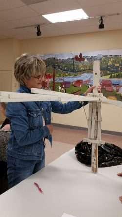 Anne LeFors Sets Up a Portable Clothes Dryer