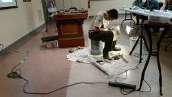 Aaron Webster at Work Yesterday