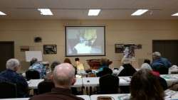 Aaron Live and Projected at Community Historian Class
