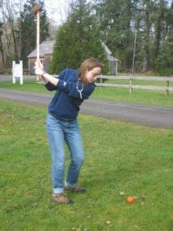 Amy Turner Wachsmuth Plays Oysterville Whiffle Golf