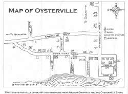 Map by Pat Fagerland - From the Oysterville Walking Tour Brochure