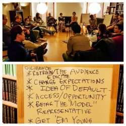 Diversity roundtable discussion at Charlie's - Olivia Christina Delgado Photograph, a CMH FB post