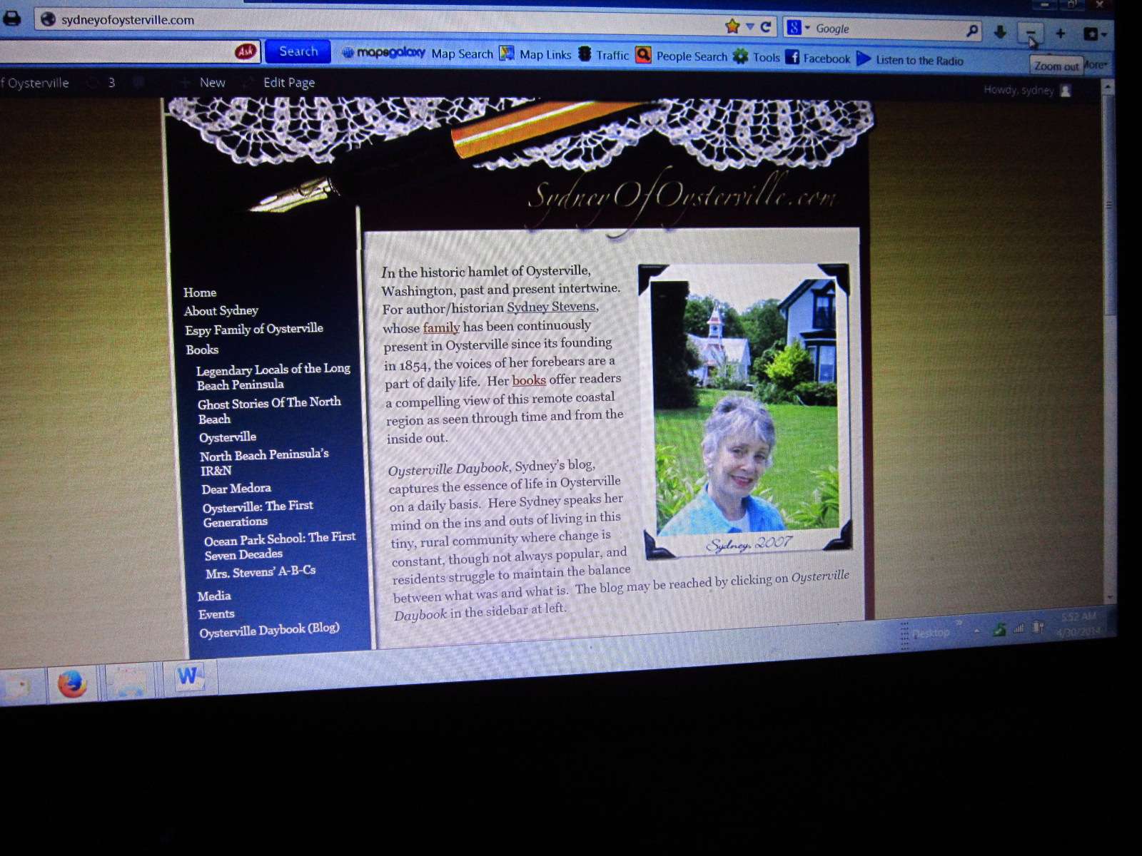 At www.sydneyofoysterville.com