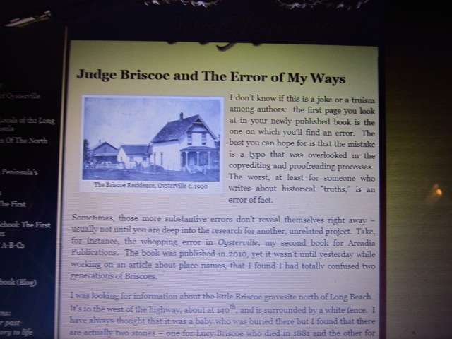 Daybook Entry, June 2013
