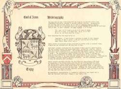Family Name Certificate