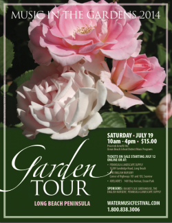 Garden Tour Poster