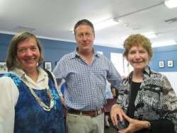 Susan and Greg Visiting with Faye Moulton