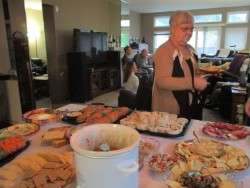 Food at Cheryl and Virg's