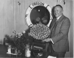 Louis Wachsmuth and Plate of Native Oysters