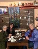 We were a fishy threesome at dinner tonight!