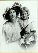 William Woodworth Little and His Mom, circa 1915