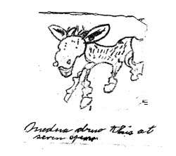 Drawing by Medora, 1908