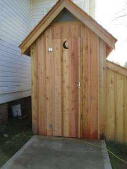New Outhouse at the Oysterville Church