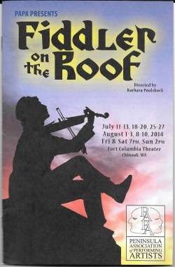 Program - Fiddler on the Roof