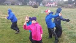 Red House Cousins Enjoying the Wind