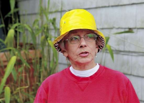 Sydney In Her Yellow Rain Hat