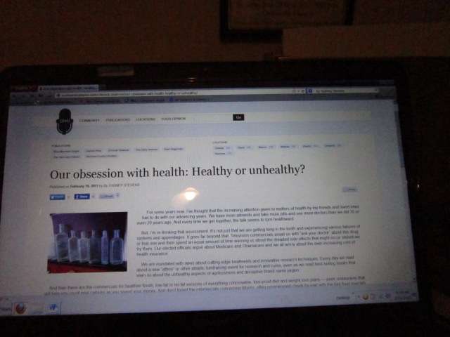 Sydney's Column Online