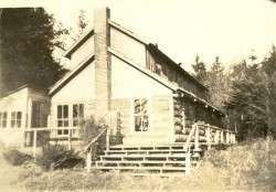 "The Ark at Camp Willapa" 1960, as seen from the bay