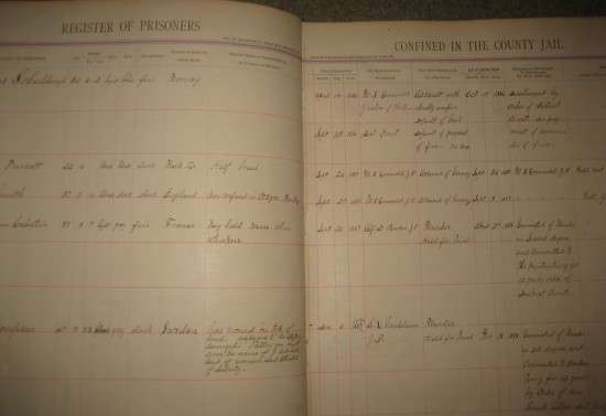 The Jail Book, 1886 - 1919
