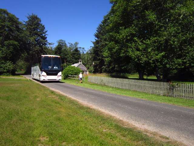 Tour Bus in Oysterville