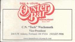 Business Card from 'Back in the Day'