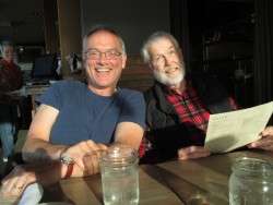 Tuesday: Larry and Nyel at Dinner