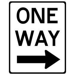 another one way sign