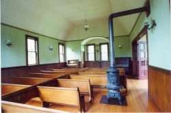 Inside the Oysterville Church 