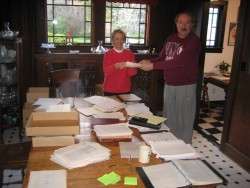 Cuzzin Ralph and Sydney Working on WRE File, 2008