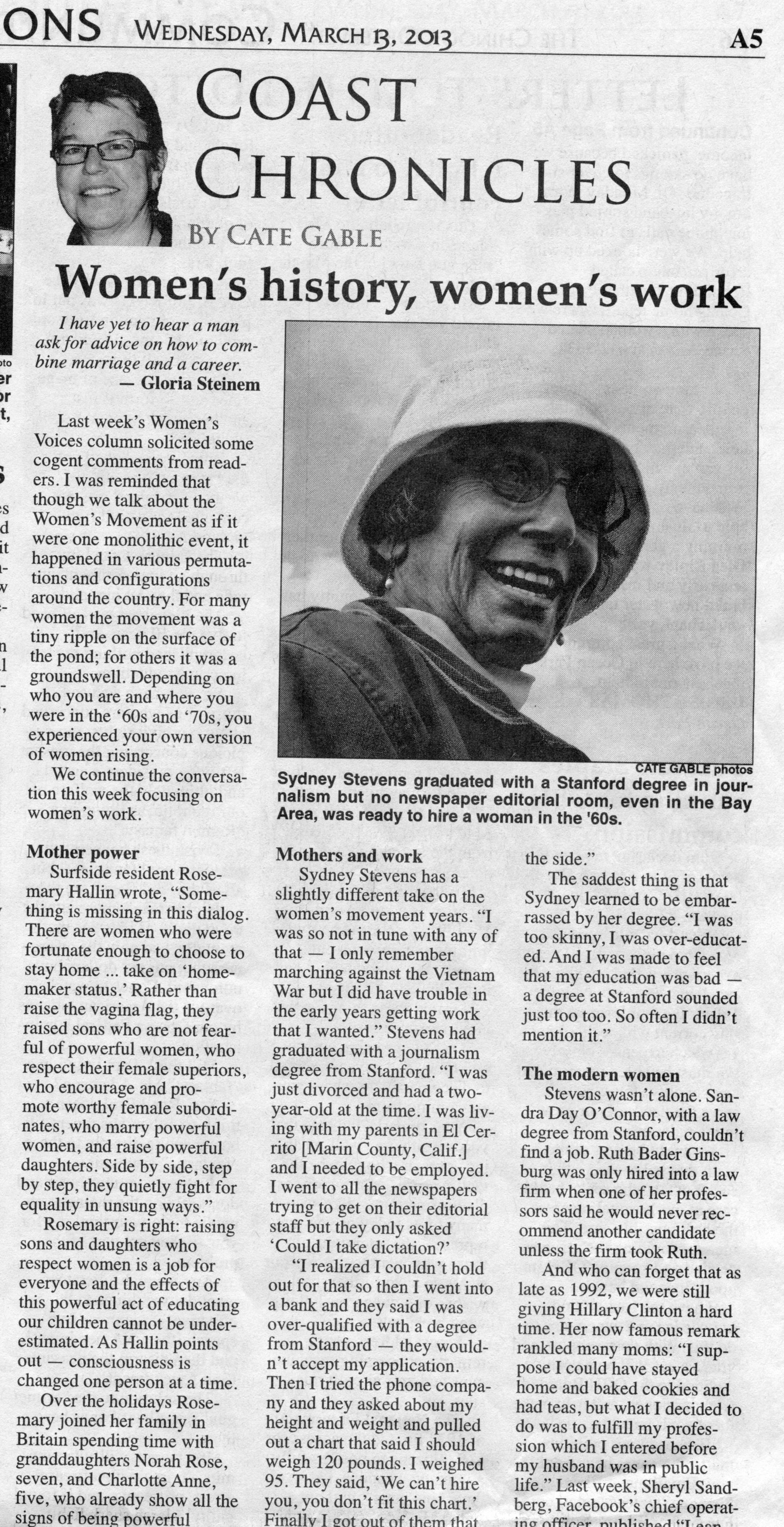 Cate's Article