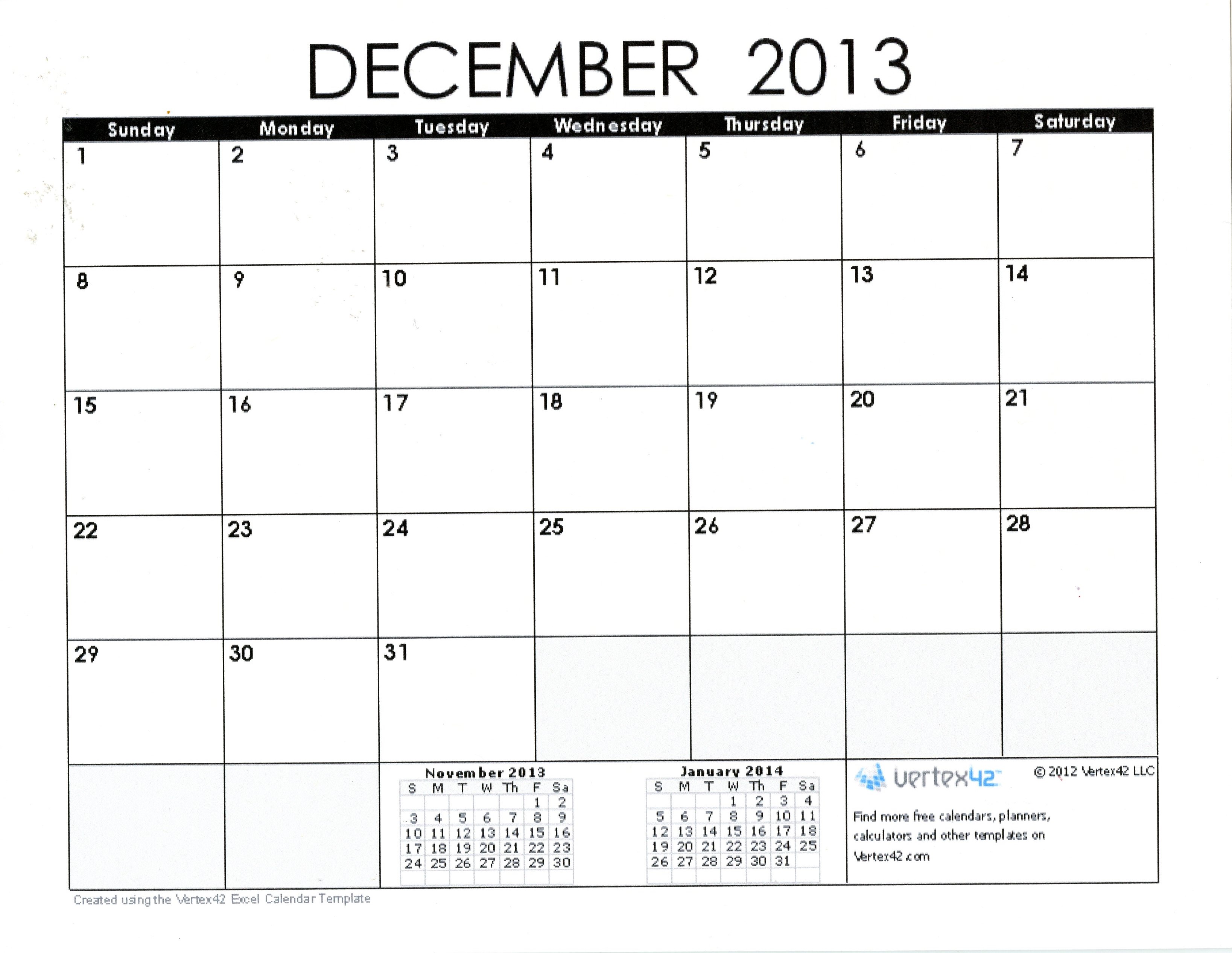 December Calendar