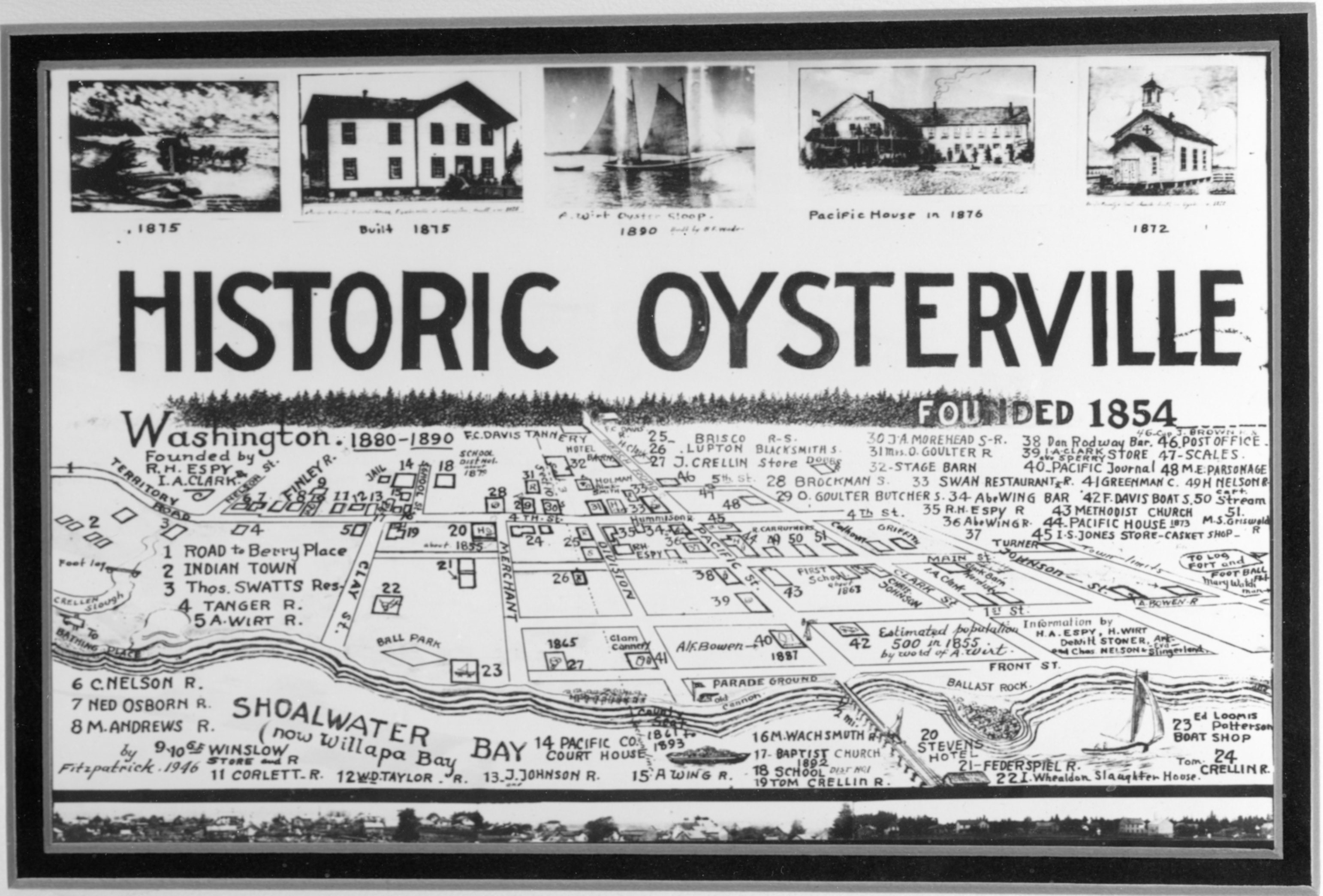 Map of Historic Oysterville